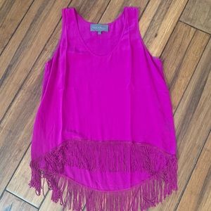 Sunday in Brooklyn magenta sleeveless blouse